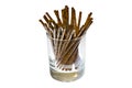 Salted sticks in glass Royalty Free Stock Photo