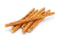 Salted sticks with sesame Royalty Free Stock Photo
