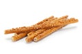 Salted sticks with sesame Royalty Free Stock Photo