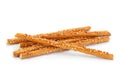Salted sticks with sesame Royalty Free Stock Photo