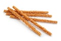 Salted sticks with sesame Royalty Free Stock Photo