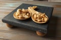 Salted whole and half cashew nuts