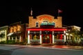 Saltgrass Steak House building illuminated at night