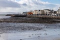 Salthill beach with houses and buildings Royalty Free Stock Photo