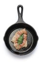 Saltimbocca alla romana on skillet