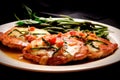 Saltimbocca alla Romana - Veal cutlets topped with prosciutto and sage, cooked in a white wine sauce