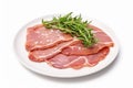 Saltimbocca Alla Veneta On White Plate Italian Food On Isolated Transparent Background