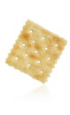 Saltine Cracker on White Royalty Free Stock Photo