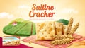 Saltine crackers ad template