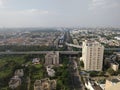 Saltlake City in Kolkata,India view from the top of a hotel Royalty Free Stock Photo