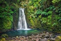 Salto do Prego waterfall, Azores, Portugal Royalty Free Stock Photo