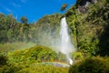 Salto El Leon waterfall, Pucon (Chile) Royalty Free Stock Photo