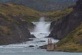 Salto Grande waterfall, Big Jump in Torres del Paine National Park, Patagonia, Chile Royalty Free Stock Photo