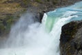 Salto Grande Waterfall in the Torres del Paine mountains, Torres del Paine National Park, Chile Royalty Free Stock Photo