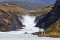 Salto Grande waterfall in Torres del Paine national park, Patagonia, Chile Royalty Free Stock Photo