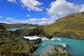 Salto Grande waterfall, Torres Del Paine National Park, Patagonia, Chile Royalty Free Stock Photo