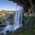 Salto Ventoso Waterfall - Farroupilha, Rio Grande do Sul, Brazil Royalty Free Stock Photo