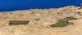 Saltpans on Gozo Royalty Free Stock Photo