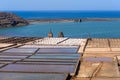 Saltworks Salinas de Janubio in Lanzarote, Canary islands, Spain