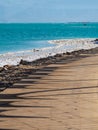 Salty beach at Ein Bokek Dead Sea Resort, Israel Royalty Free Stock Photo