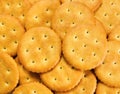 Salty biscuits cracker Royalty Free Stock Photo