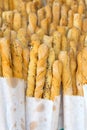 Salty bread sticks Royalty Free Stock Photo