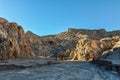 Salty mountains in the Atacama Desert, Chile Royalty Free Stock Photo