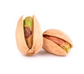 Salty pistachios healthy isolated snack