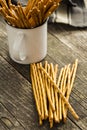 Salty pretzel sticks. Royalty Free Stock Photo