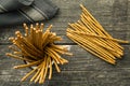 Salty pretzel sticks. Royalty Free Stock Photo