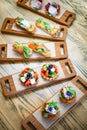 Salty sand dough basket Tartlet with mozzarella