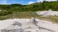 Salty volcanoes of nirano geological formations natural park