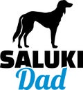 Saluki dad silhouette