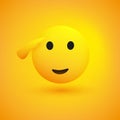 Saluting Face - Happy Emoji Icon Design - Yellow Face Saluting with Right Hand Royalty Free Stock Photo