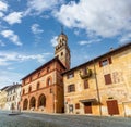 The ancient town hall in Salita al Castello in Saluzzo, Italy