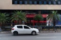 Salvador, Bahia, Brazil - August 11, 2023: Banco do Santander. Facade of the agency located on Avenida Tancredo Neves