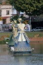 Orisha sculptures on the itororo dike