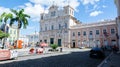 View of the imposing cathedral basilica of Salvador in Pelourinho, Historic Center of the city of Salvador