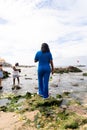 Candomble members and supporters are on Rio Vermelho beach offering gifts to Yemanja