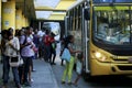 Passengers at lapa station in salvador