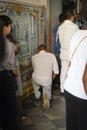 People praying at a religious mass