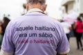 Brazilians protest against the government of President Jair Bolsonaro in the city of Salvador