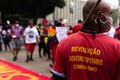 Brazilians protest against the government of President Jair Bolsonaro in the city of Salvador