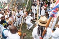 Group of Capoeira practitioners play in the Bahia Independence c