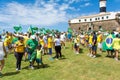 Brazilians protesting against the government of President Dilma Rousseff