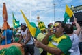 Brazilians protesting against the government of President Dilma Rousseff