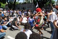 Protest by college students against money cuts in Brazilian education by President Jair Bolsonaro in the city of Salvador, Bahia