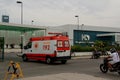 Samu ambulance at suburb hospital