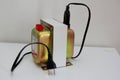 Electric current transformer from 110v to 220v