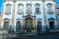 View of the facade of the Rosario dos Pretos Church in Pelourinho, historic center of the city of Salvador, Bahia Royalty Free Stock Photo